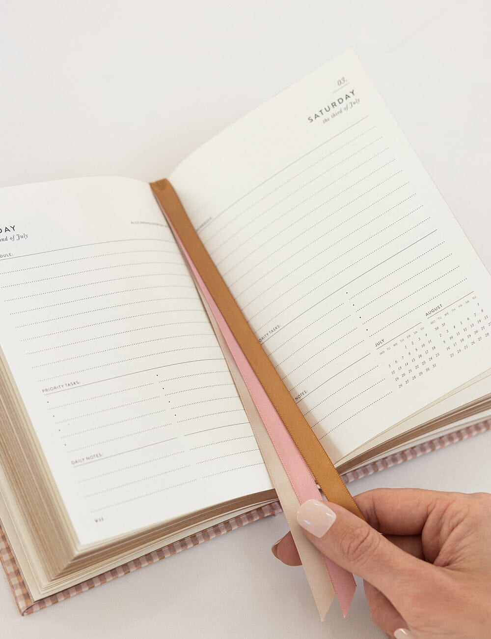 2027 Day to a Page Small Planner - Primrose Gingham - Pure Apotheca