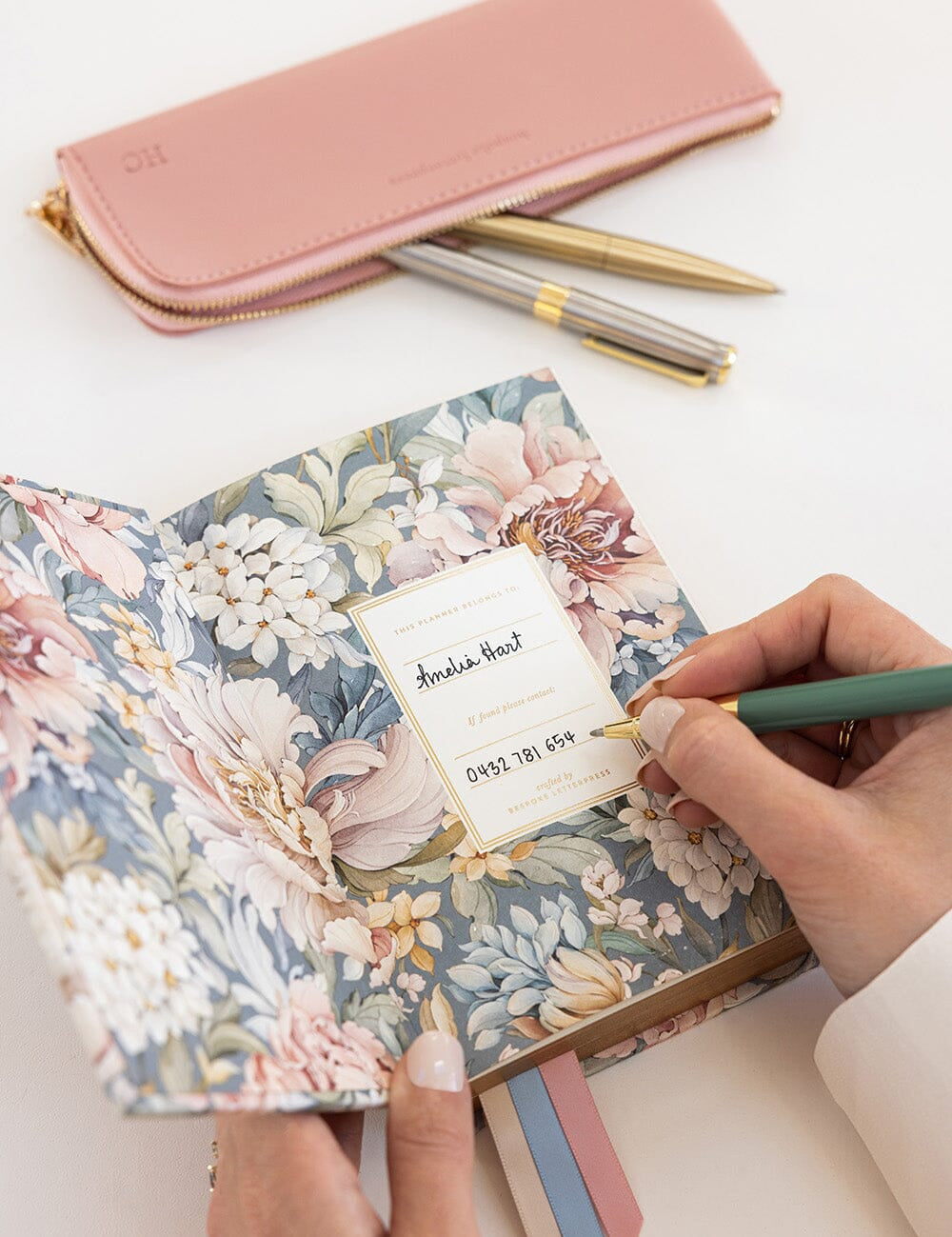 2027 Day to a Page Small Planner - Regency Blooms - Pure Apotheca
