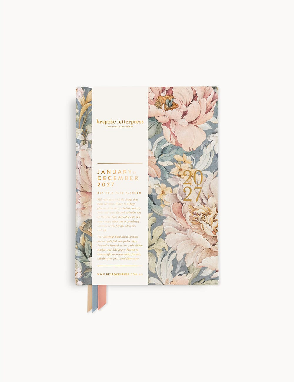2027 Day to a Page Small Planner - Regency Blooms - Pure Apotheca