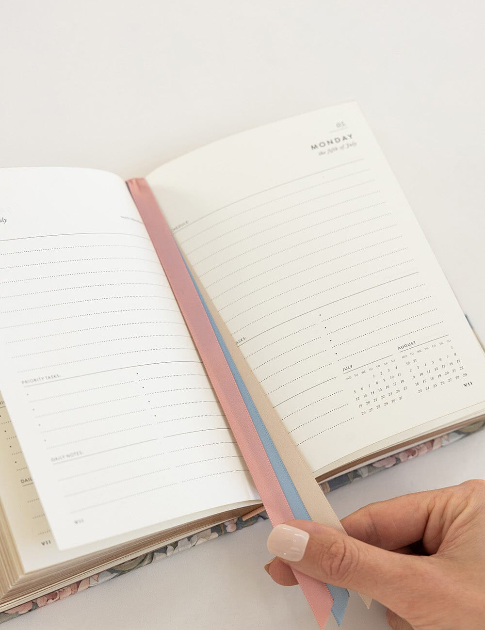 2027 Day to a Page Small Planner - Regency Blooms - Pure Apotheca