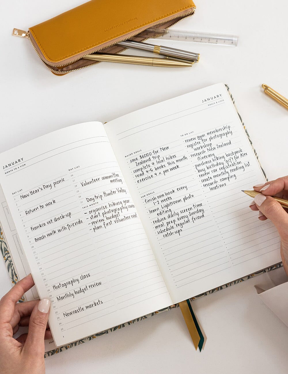 2027 Desktop Planner Golden Wattle - Pure Apotheca