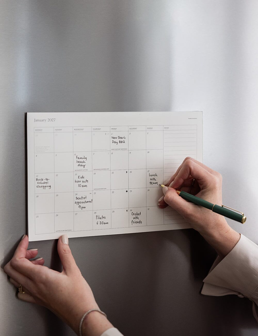 2027 Monthly Fridge Magnetic Calendar - Pure Apotheca