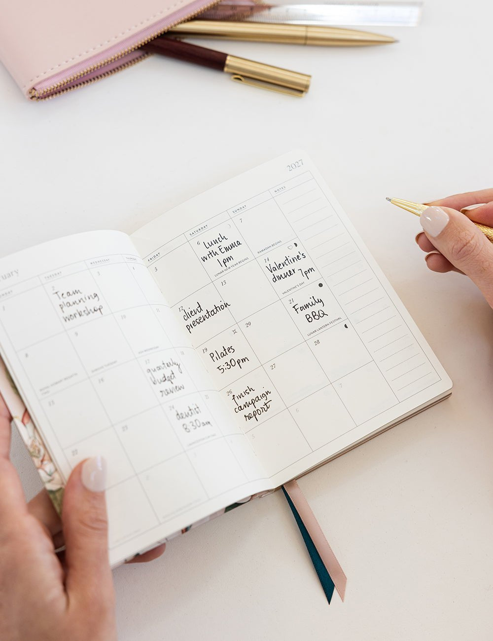 2027 Pocket Planner - Highgrove Magnolias - Pure Apotheca