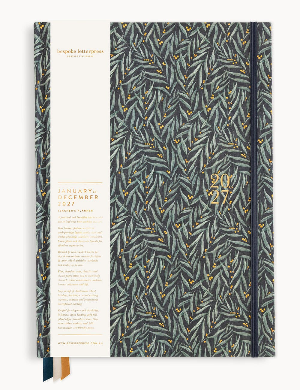 2027 Teachers A4 Planner - Golden Wattle Windsor - Pure Apotheca