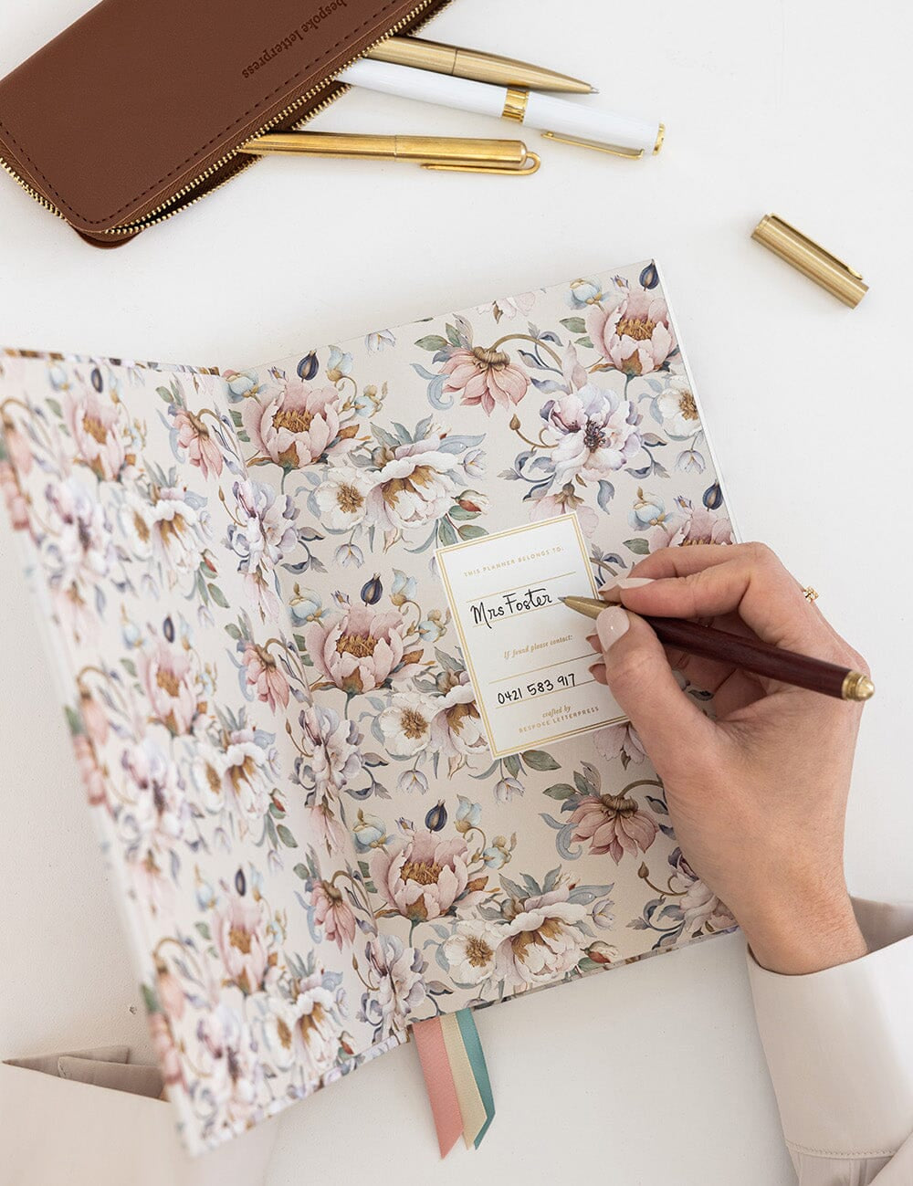 2027 Teachers Desktop Planner - Ashbourne Garden - Pure Apotheca