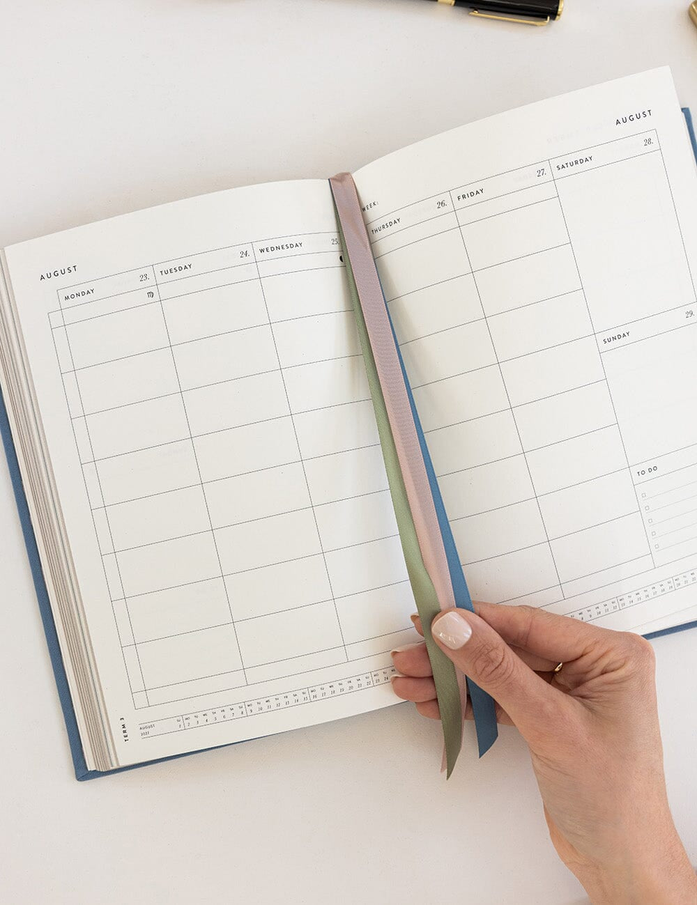 2027 Teachers Desktop Planner - Pembroke Blue - Pure Apotheca