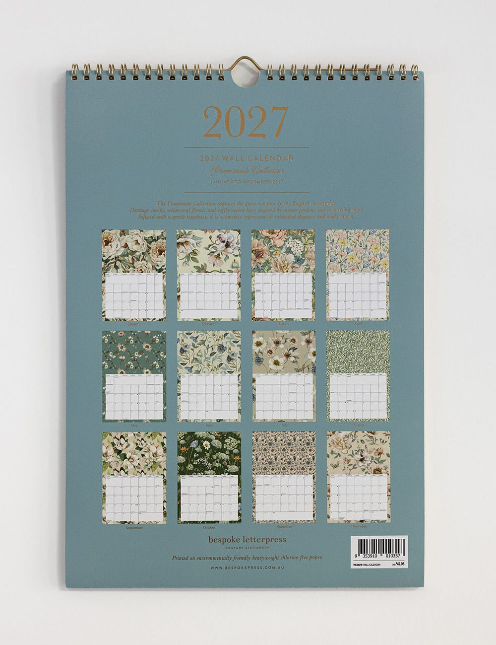 2027 Wall Calendar - Promenade - Pure Apotheca