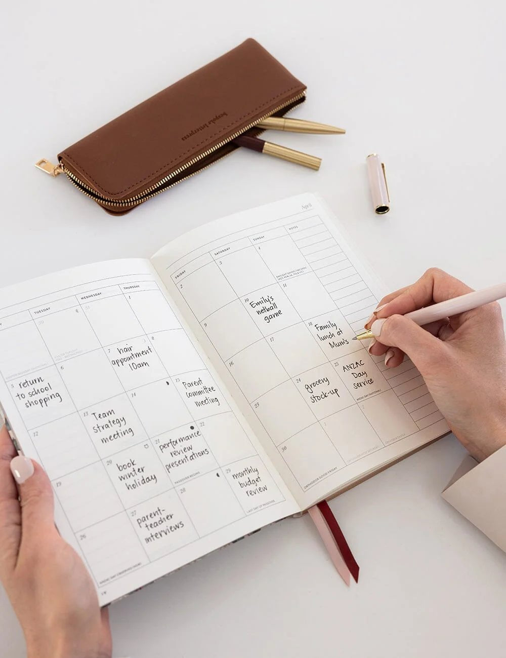 2027 Weekly Planner Notebook - Heritage Roses - Pure Apotheca