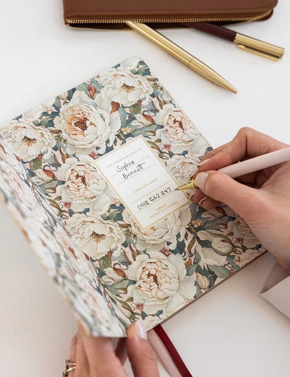 2027 Weekly Planner Notebook - Heritage Roses - Pure Apotheca