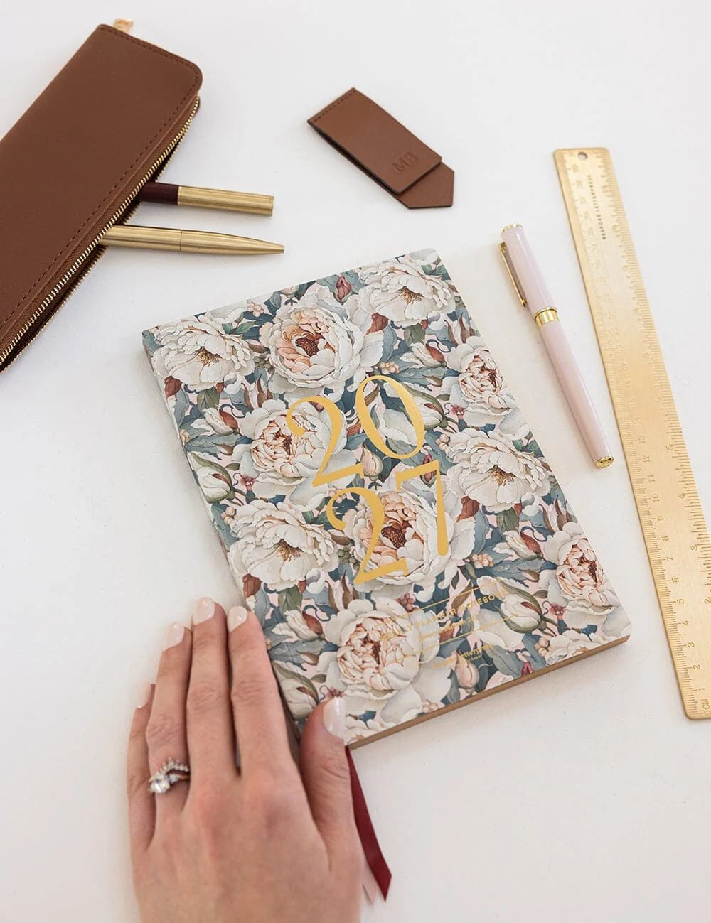 2027 Weekly Planner Notebook - Heritage Roses - Pure Apotheca