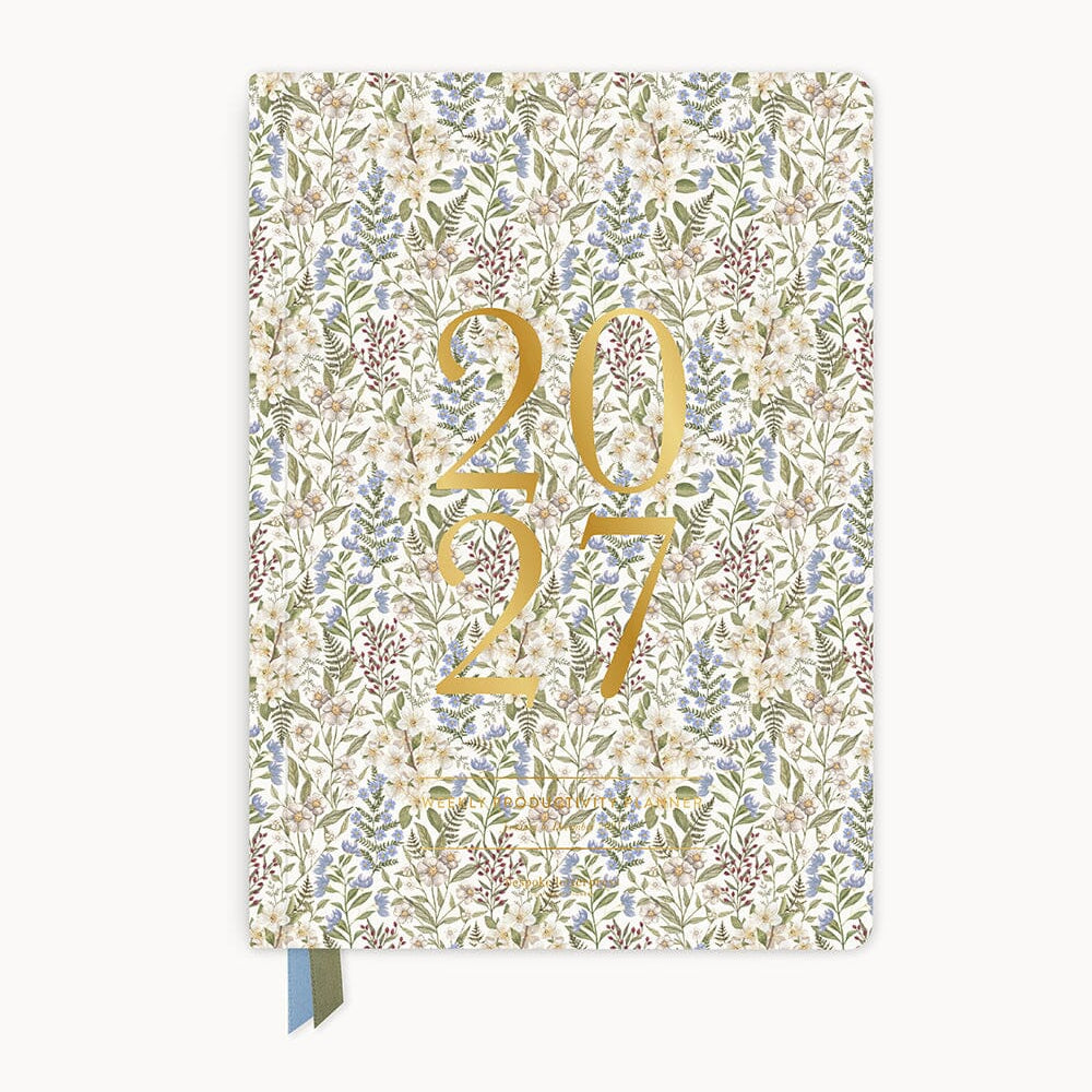 2027 Weekly Productivity Planner - Forget Me Not - Pure Apotheca