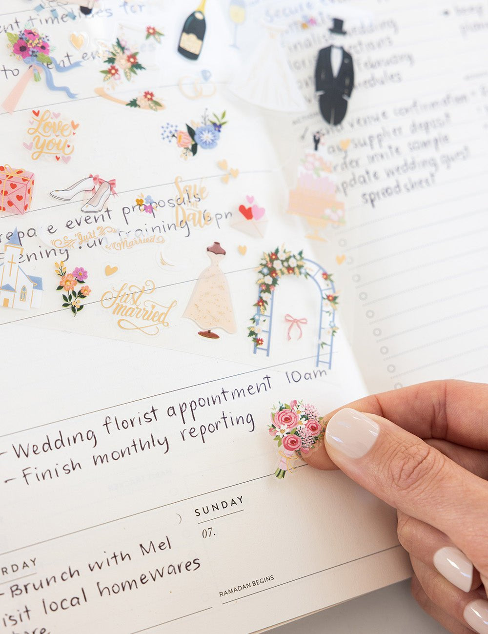 2027 Weekly Productivity Planner - Forget Me Not - Pure Apotheca