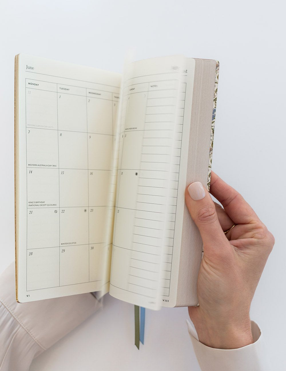 2027 Weekly Productivity Planner - Forget Me Not - Pure Apotheca