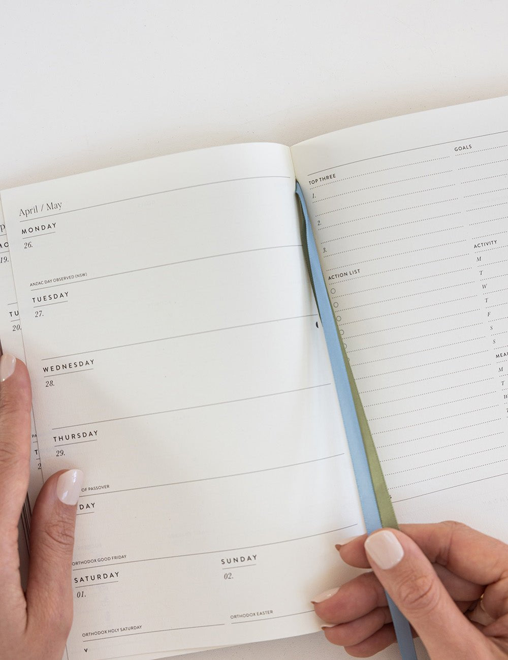 2027 Weekly Productivity Planner - Forget Me Not - Pure Apotheca