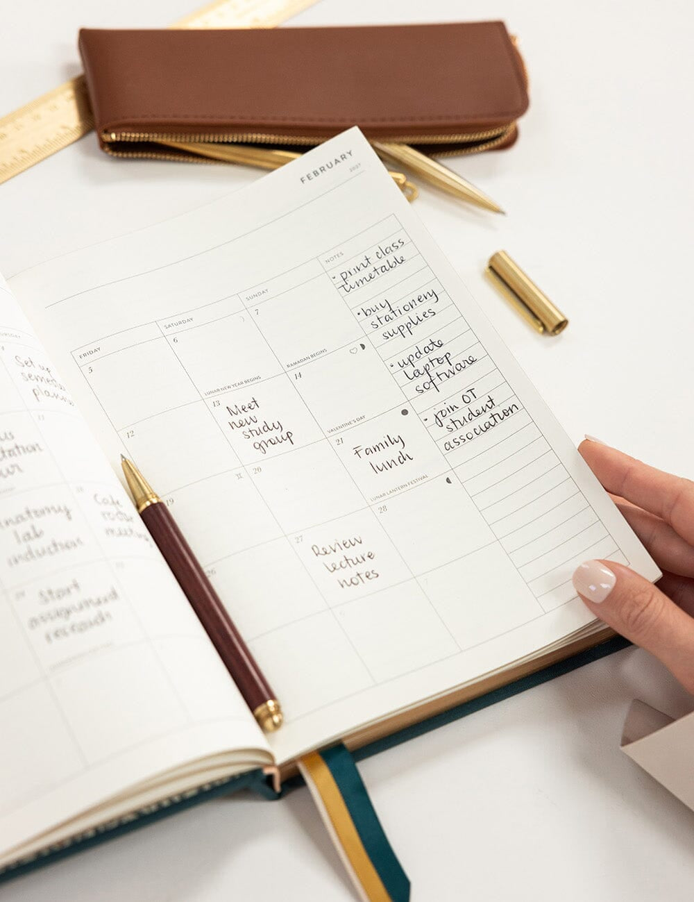 2027 Weekly Student Planner Ashford Teal - Pure Apotheca