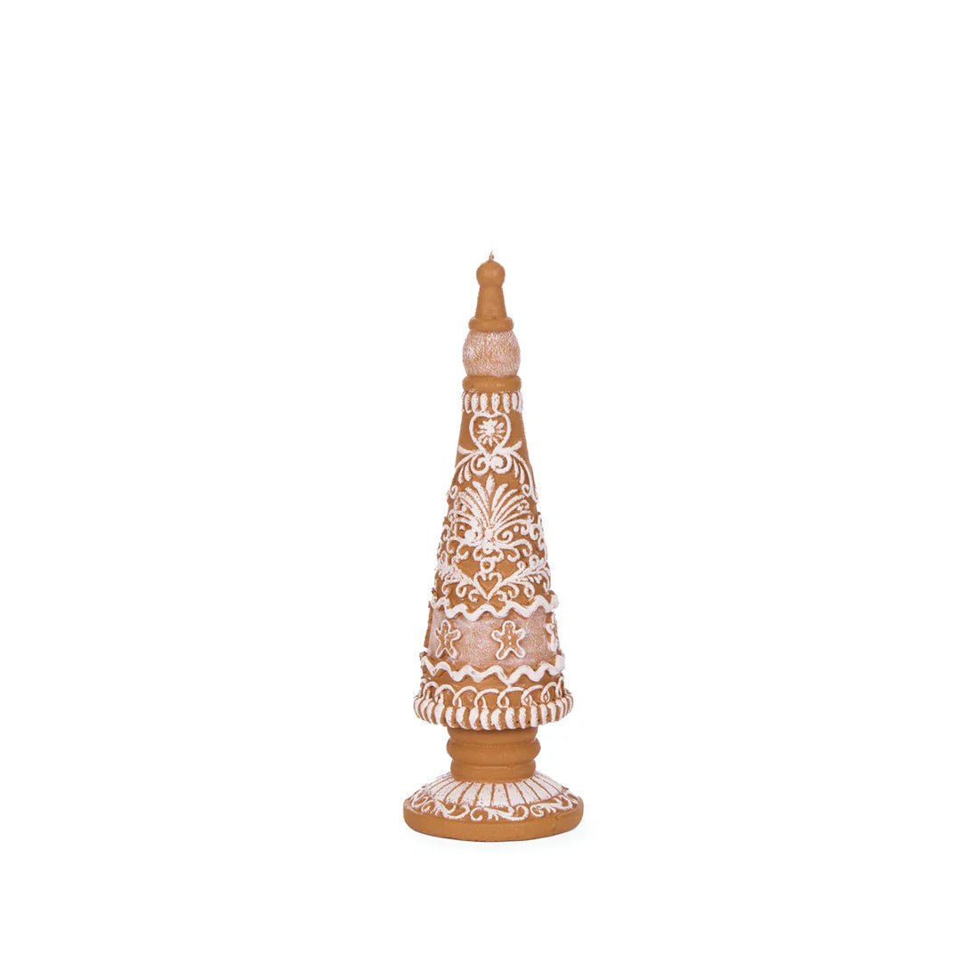 21.5 CM EMBOSSED GINGERBREAD CANDLE - Pure Apotheca