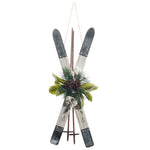 21.5" Crossed Ivory Ski Ornament - Pure Apotheca