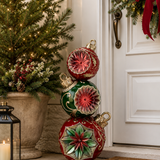Vintage Bauble Ball Stack 72cm
