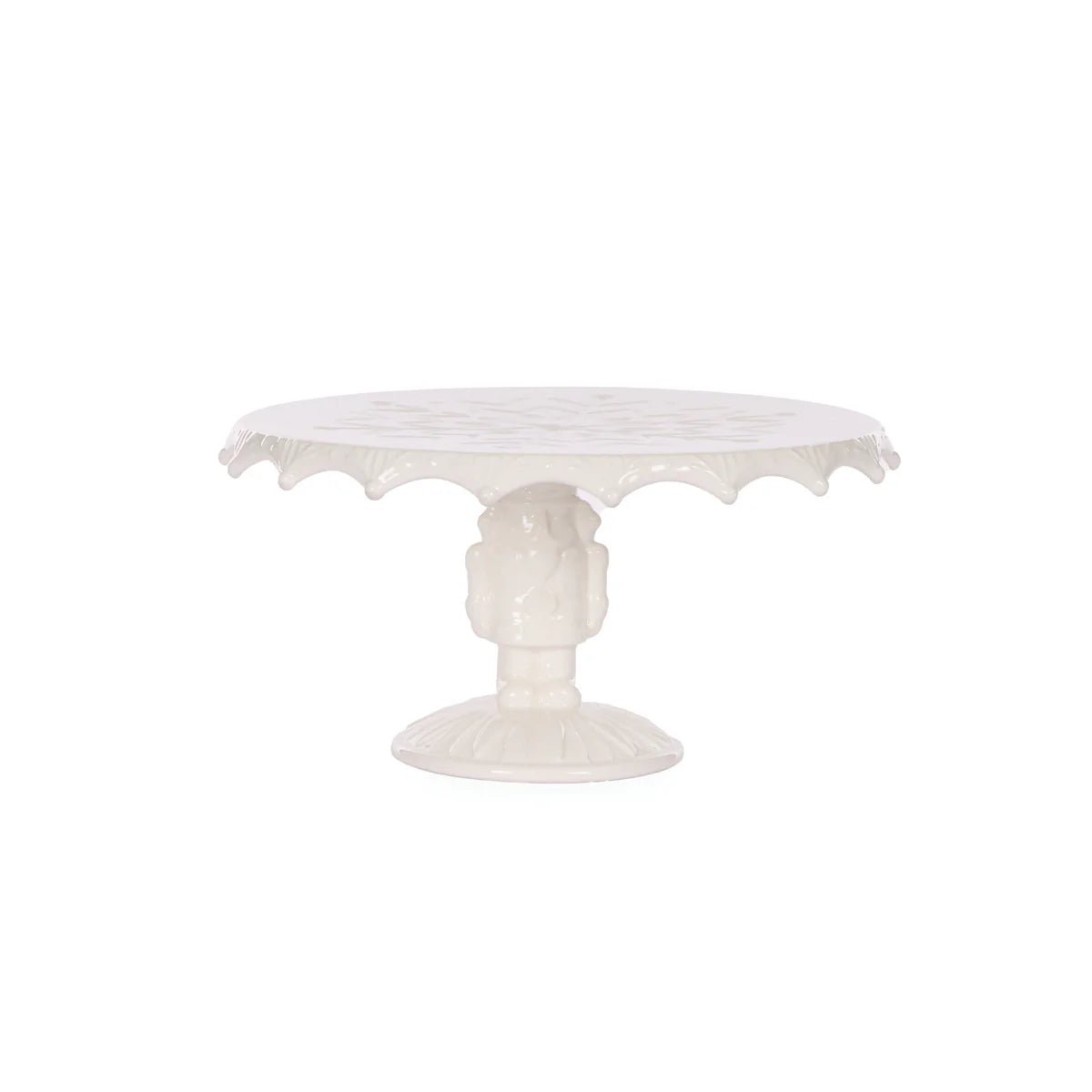 22 CM WHITE NUTCRACKER CAKE STAND - Pure Apotheca