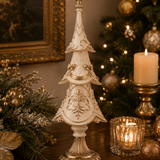 Champagne Ivory Tiered Christmas Tree 45cm