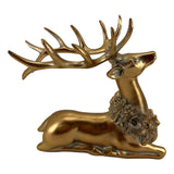 22CM GOLD SITTING REINDEER - Pure Apotheca