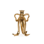 23 CM GILDED BOW CANDLE HOLDER - Pure Apotheca