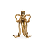 23 CM GILDED BOW CANDLE HOLDER - Pure Apotheca