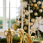 23 CM GILDED BOW CANDLE HOLDER - Pure Apotheca