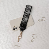 Iris Keyring with Phone Attachment Black