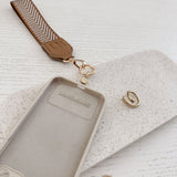 Iris Keyring with Phone Attachment Camel