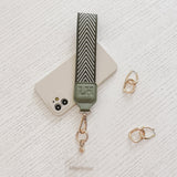 Iris Keyring with Phone Attachment Sage Green