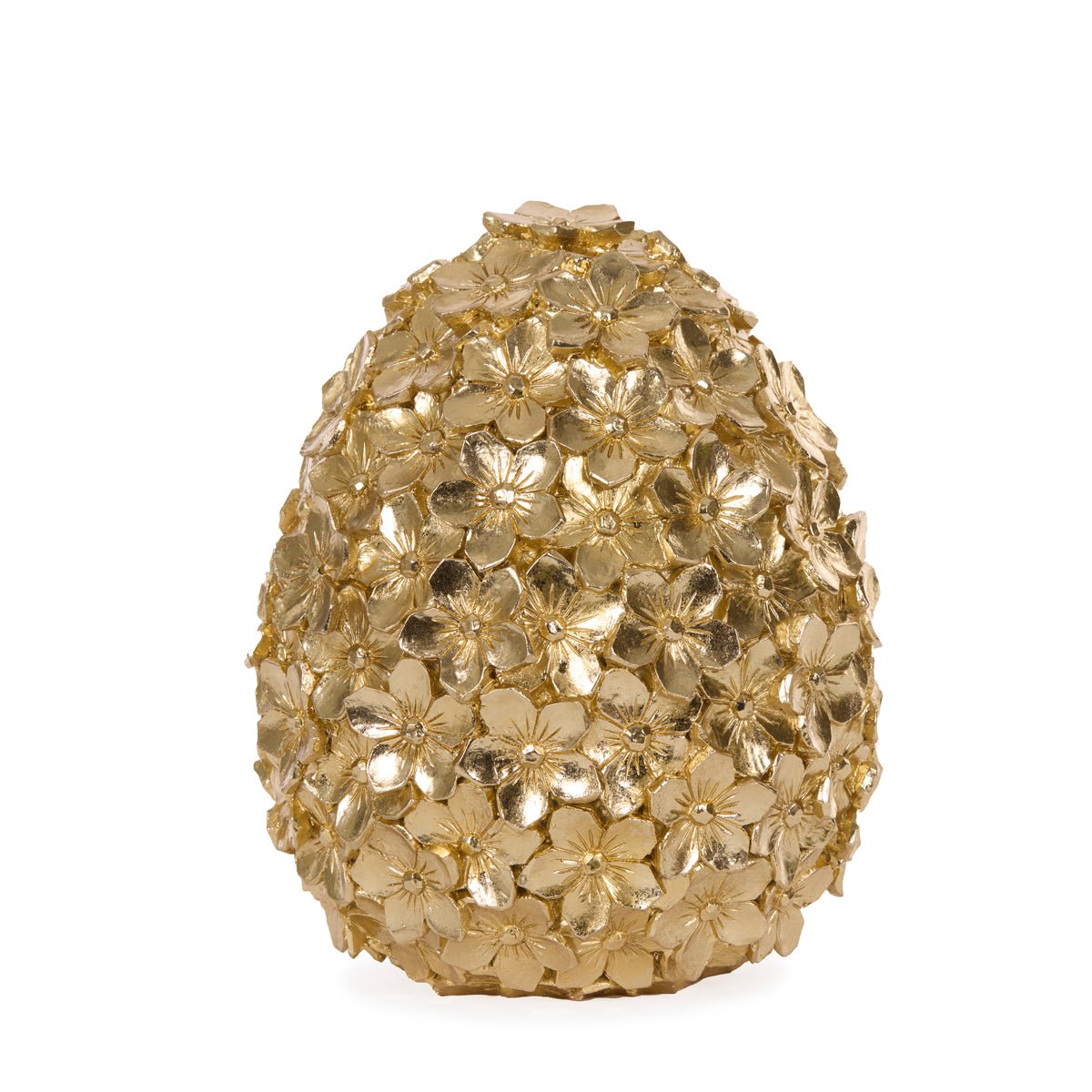 25.5 CM GOLD FLORAL BLOSSOM EGG - Pure Apotheca
