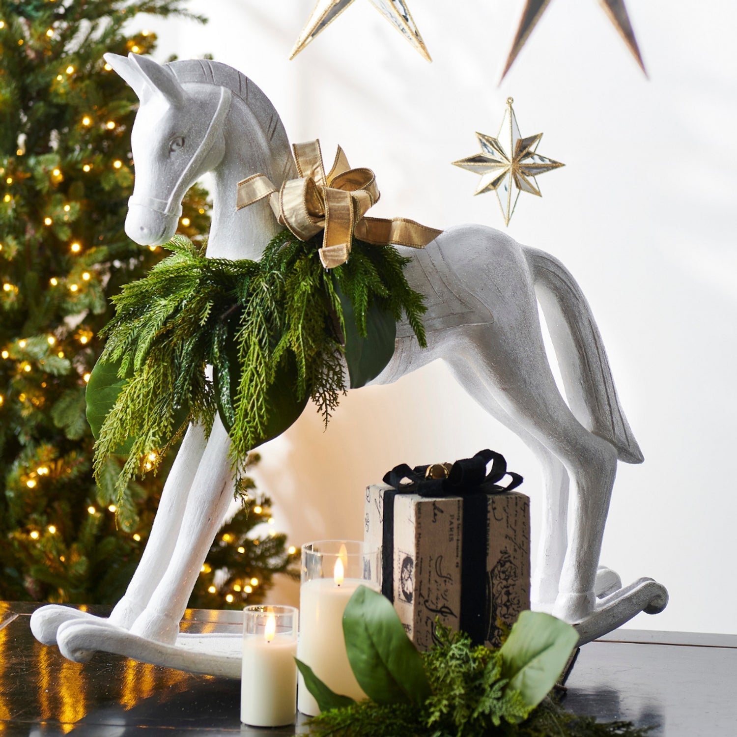 25.5" Rocking Horse Christmas Figure Decoration - Pure Apotheca
