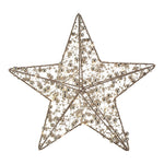 25cm Illuminated Gold Beaded Star 50 LED - Pure Apotheca