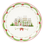 25CM WHITE XMAS VILLAGE PLATE - Pure Apotheca