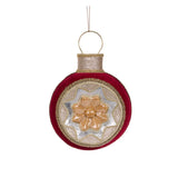 26 CM RED VELVET REFLECTOR ORNAMENT - Pure Apotheca