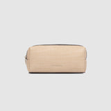 Brianna Makeup Bag with Brushes Natural/Chocolate