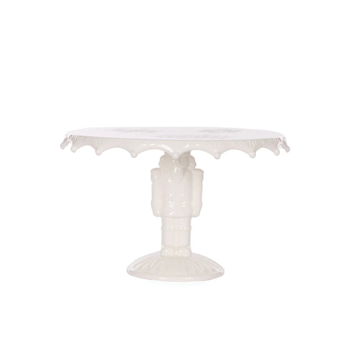 27 CM WHITE NUTCRACKER CAKE STAND - Pure Apotheca