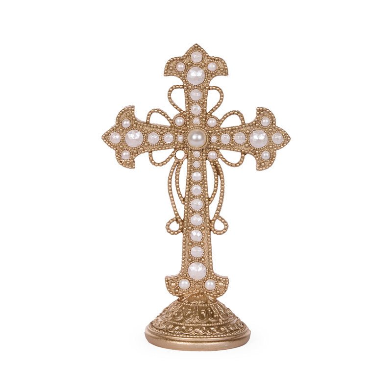 28 CM DELICATE CHAMPAGNE CROSS - Pure Apotheca