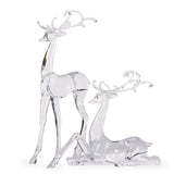 28 CM GLISTENING SITTING REINDEER - Pure Apotheca