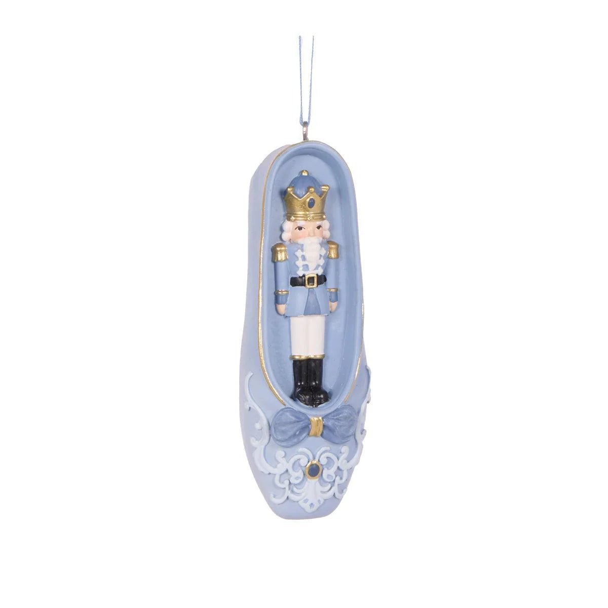 2/ASST BLUE BALLET SLIPPER ORNAMENTS - Pure Apotheca
