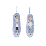 2/ASST BLUE BALLET SLIPPER ORNAMENTS - Pure Apotheca