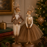 Chocolate Standing Deer Ballerina 30cm