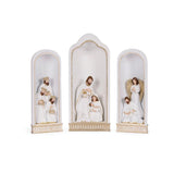 3 PIECE WHITE AND GOLD NATIVITY - Pure Apotheca