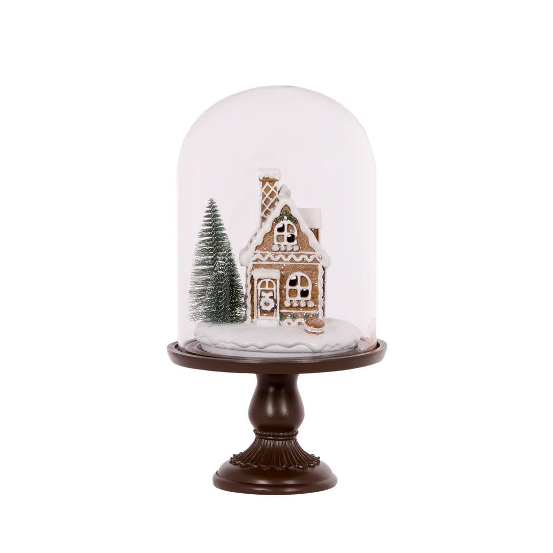 30CM PIPED GINGERBREAD HOUSE CLOCHE - Pure Apotheca