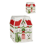 31CM LED RED ROOF XMAS HOUSE - Pure Apotheca