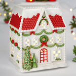 31CM LED RED ROOF XMAS HOUSE - Pure Apotheca