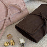 Carla Jewellery Sleeve Suedette Chocolate