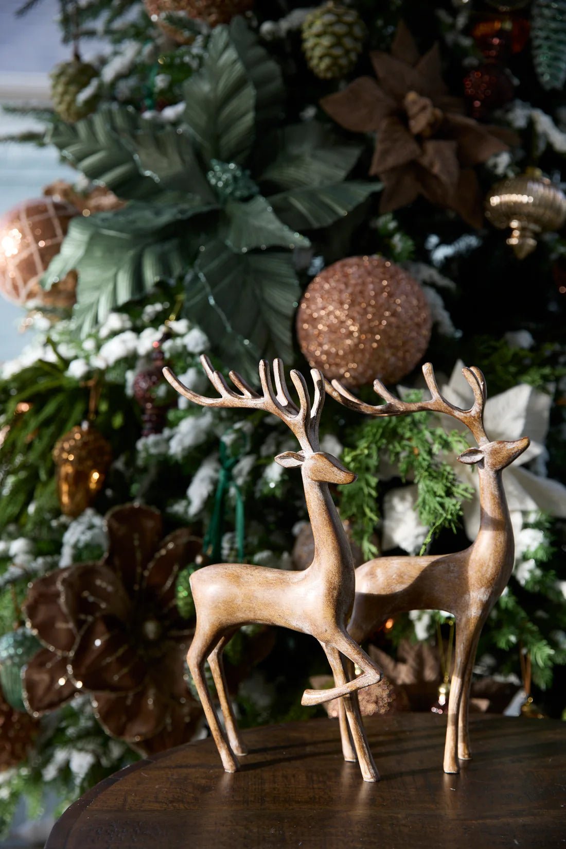 34 CM WOODGRAIN REINDEER - Pure Apotheca