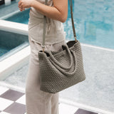 Cruiser Neoprene Woven Tote Bag Sage Green